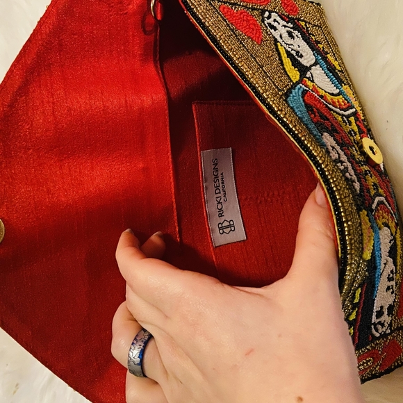 Vintage beaded antique style mini purse - Picture 3 of 4